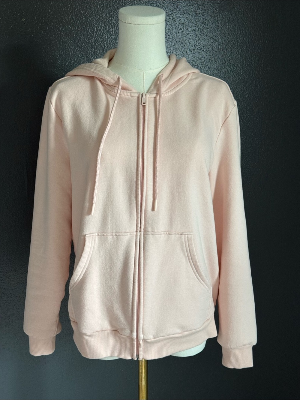 Eddie Bauer Pale Pink Hooded Full Zip Sweatshirt SOLD OUT